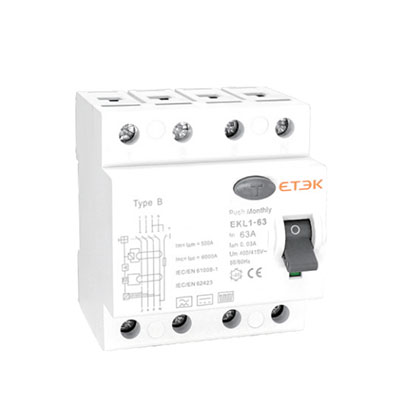 EKL1-63B 10KA B Тип Автоматический выключатель остаточного тока